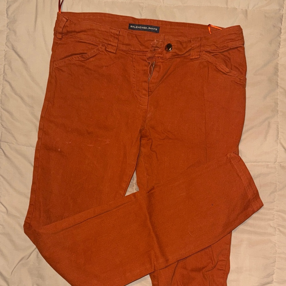 Balenciaga Vibrant Orange Trousers